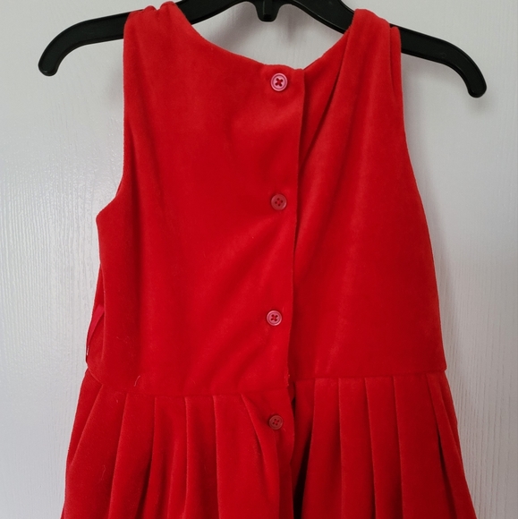 Carter's Red Velvet dress Princess A-line sleeveless 5T - Picture 2 of 12